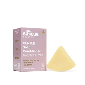 image:imageEthique CurlDefining Conditioner Bar with Shea Butter 212 oz  For thick curly hair plasticfree crueltyfree veganGentle Unscented Conditioner Bar