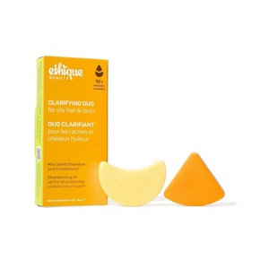 image:imageEthique Beauty Mini Sampler Solid Shampoo amp Conditioner Bar Set  2 Pack  Clarifying shampoo for oily hair with castor oil plasticfree crueltyfree vegan travel sizeClarifying Solid Shampoo  Volumizing Conditioner
