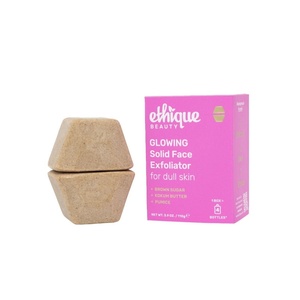 image:imageEthique Glowing Face Exfoliator 39 oz Pack of 1 2 bars  Solid face exfoliator for dull skin vegan zerowaste plasticfree crueltyfree