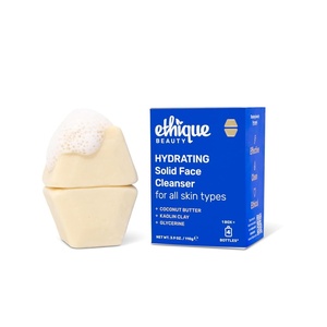 image:imageEthique Hydrating Face Cleanser 39 oz Pack of 1 2 bars  Solid face cleanser for all skin typesPlasticfree vegan crueltyfree ecofriendly