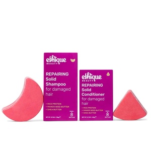 image:imageEthique Rice Protein Repairing Shampoo amp Conditioner Set 388 amp 212 oz  For damaged hair plasticfree vegan crueltyfreeRepairing Shampoo  Conditioner Bar Set